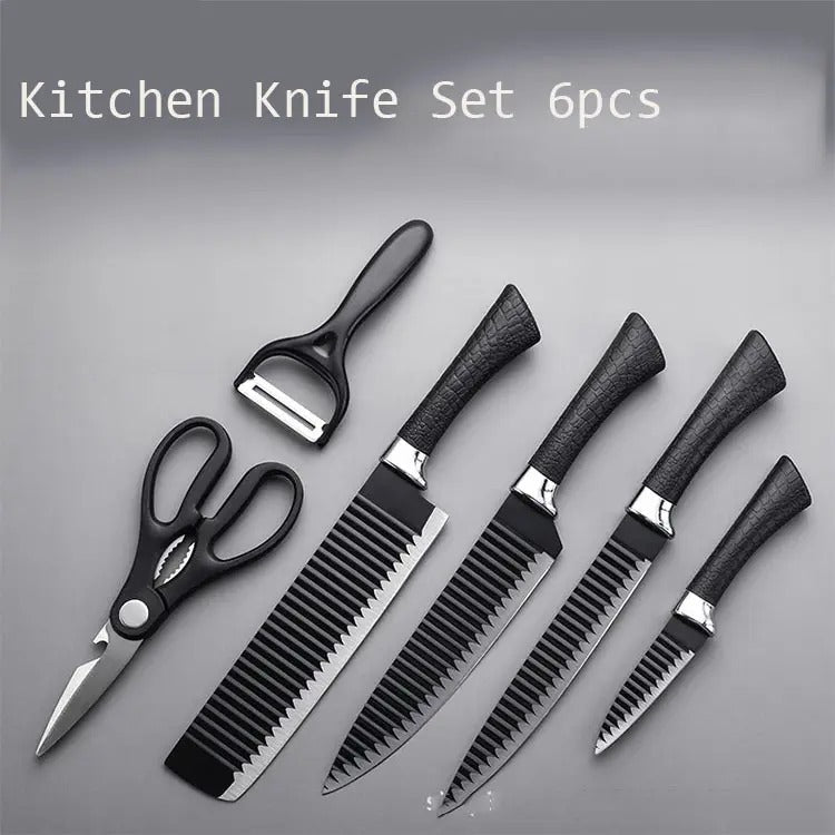 SET DE CUCHILLO DE 6 PIEZAS EN ACERO INOXIDABLE